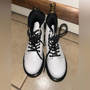 Dr.Martens Kids Zavala White Boots (Child)